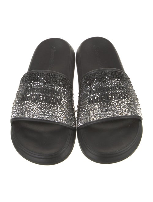 Alexander McQueen Rubber Crystal Embellishments Slides