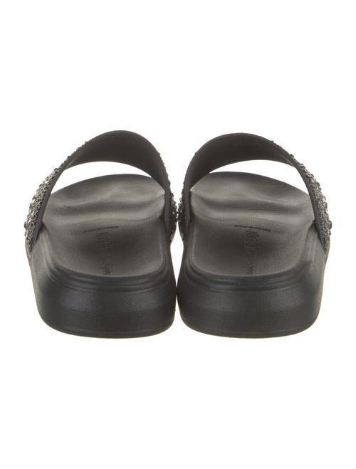 Alexander McQueen Rubber Crystal Embellishments Slides