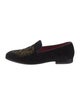 Alexander McQueen Velvet Embroidered Accent Slippers