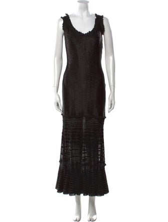 Alexander McQueen Silk Long Dress