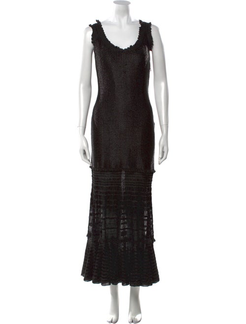 Alexander McQueen Silk Long Dress