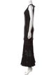 Alexander McQueen Silk Long Dress