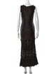 Alexander McQueen Silk Long Dress