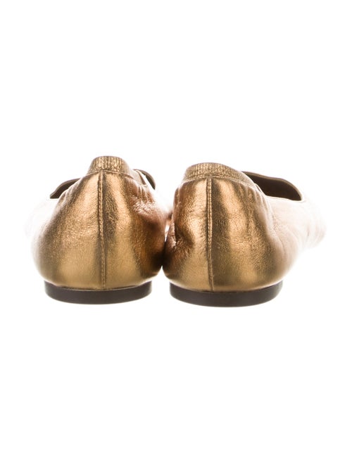 Alexander McQueen Skull Leather Ballet Flats