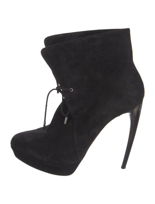 Alexander McQueen Suede Lace-Up Boots