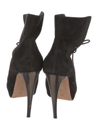 Alexander McQueen Suede Lace-Up Boots
