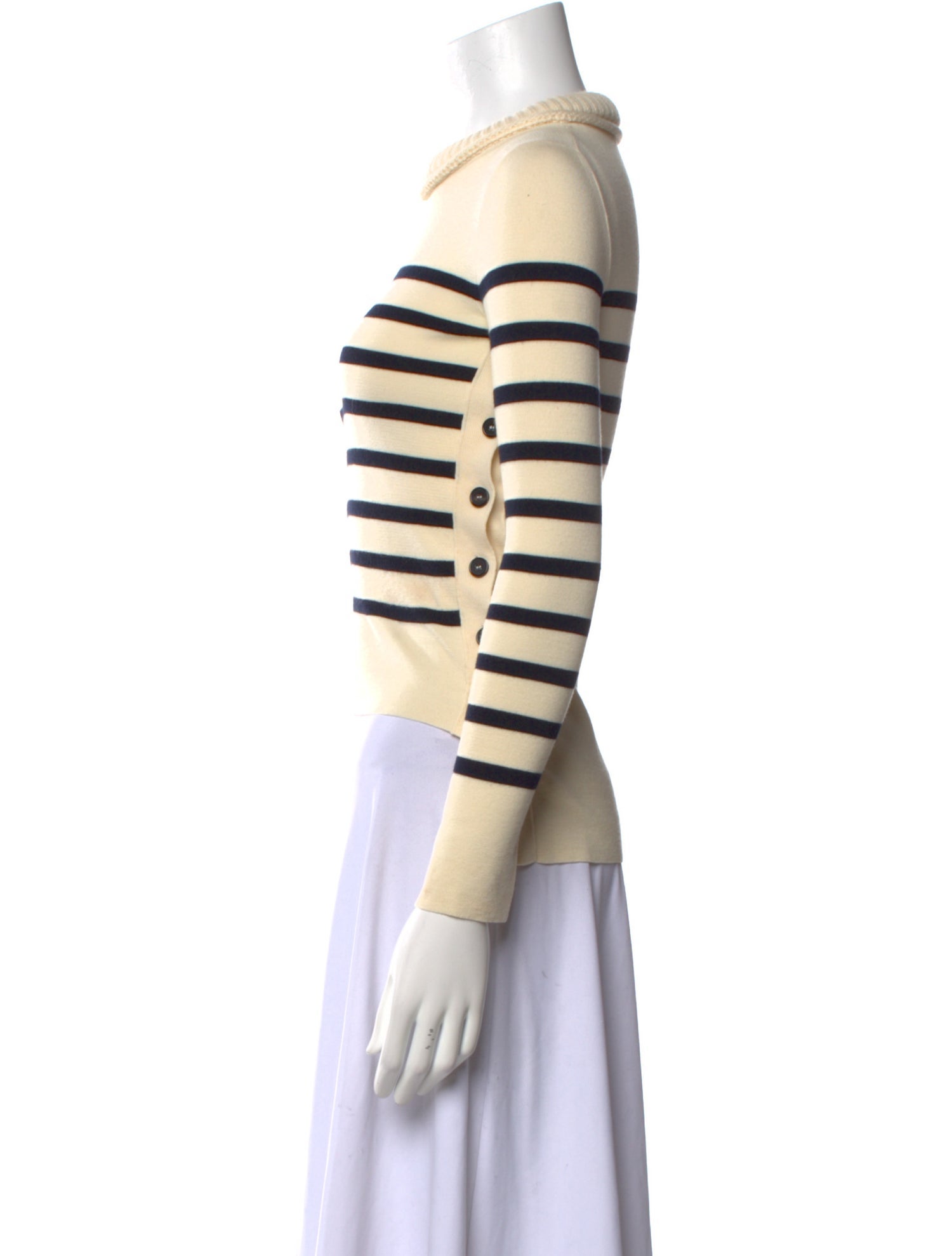 Alexander McQueen Striped Crew Neck Sweatshirt