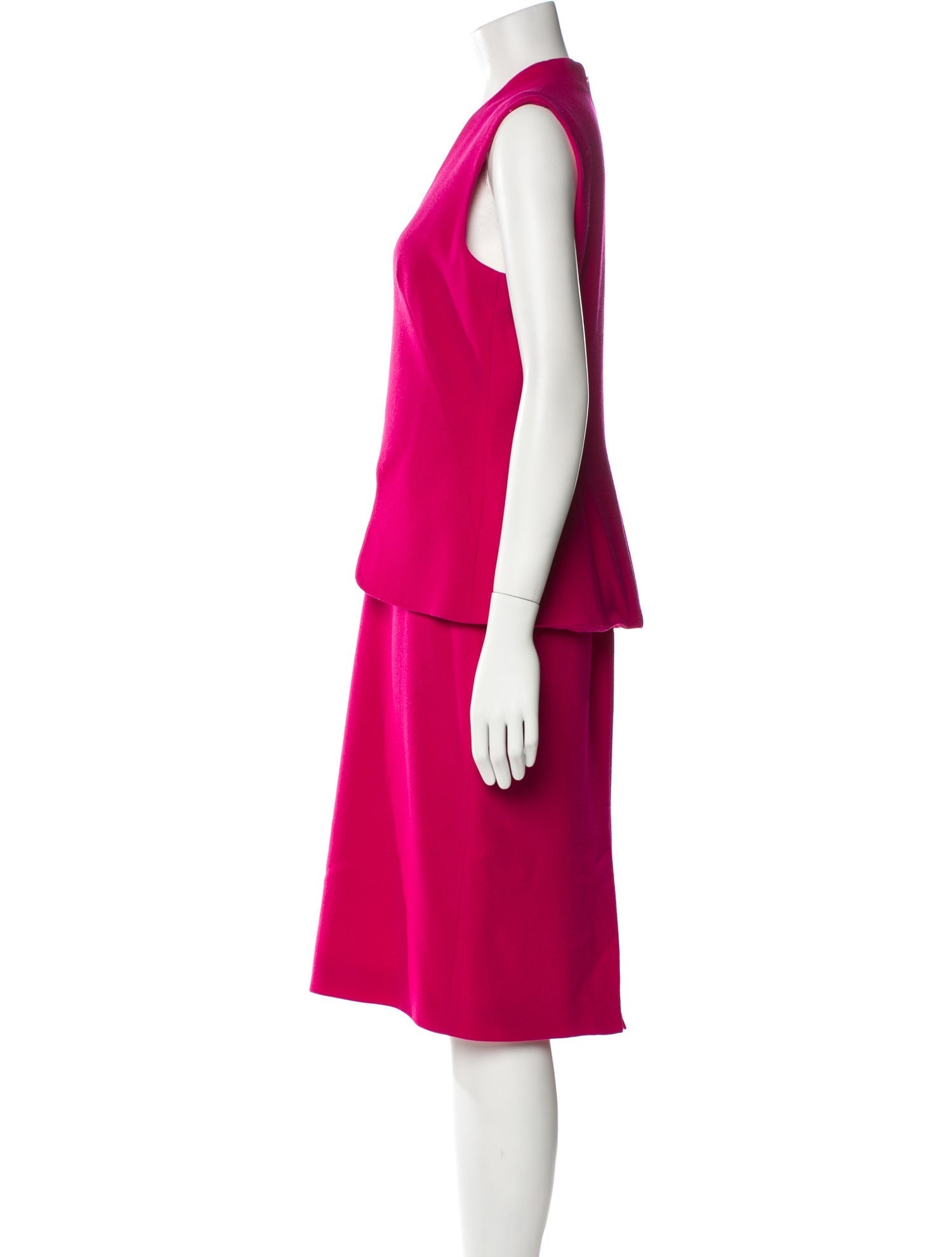 Alexander McQueen Wool Midi Length Dress