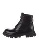 Alexander McQueen Leather Combat Boots