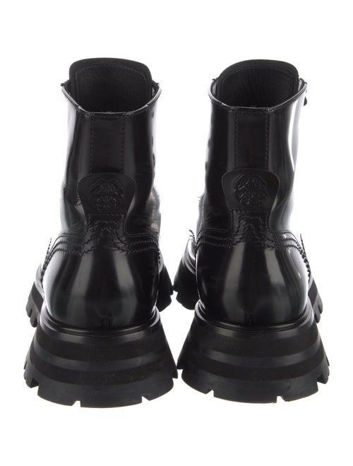 Alexander McQueen Leather Combat Boots