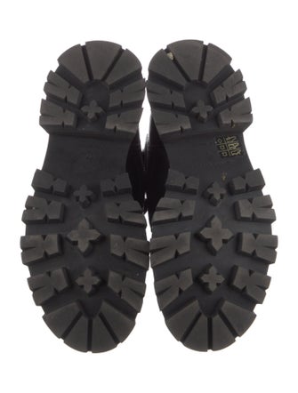 Alexander McQueen Leather Combat Boots