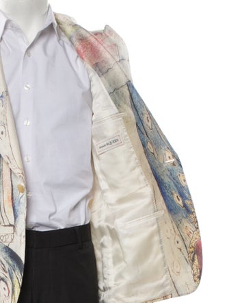 Alexander McQueen Wool Printed Blazer