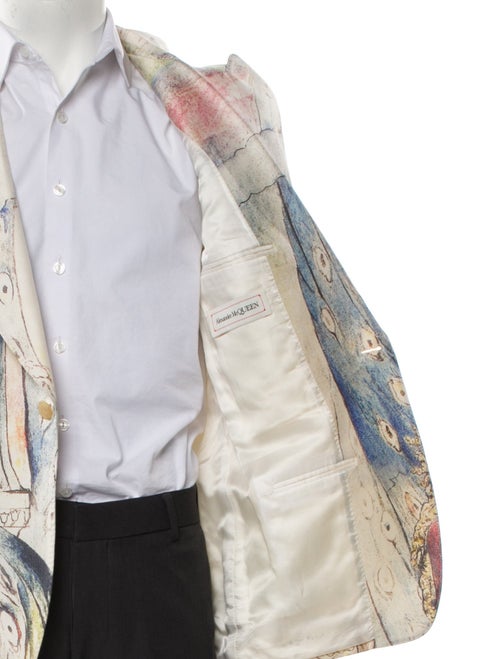 Alexander McQueen Wool Printed Blazer