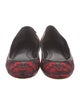Alexander McQueen Leather Printed Ballet Flats