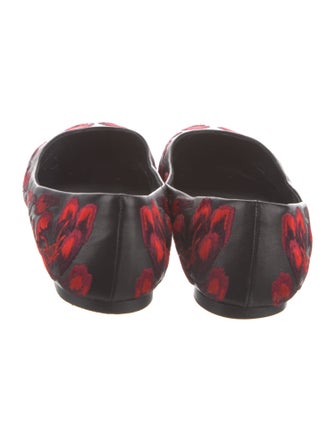 Alexander McQueen Leather Printed Ballet Flats