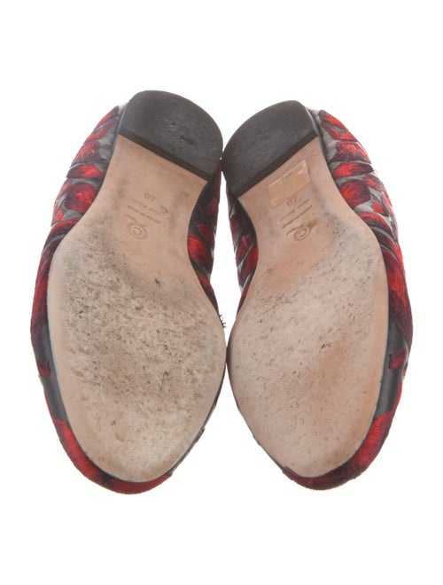 Alexander McQueen Leather Printed Ballet Flats