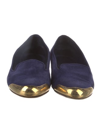 Alexander McQueen Suede Sequin Embellishments Flats