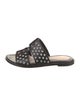 Alexander McQueen Leather Studded Accents Slides