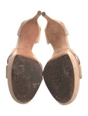 Alexander McQueen Leather T-Strap Pumps