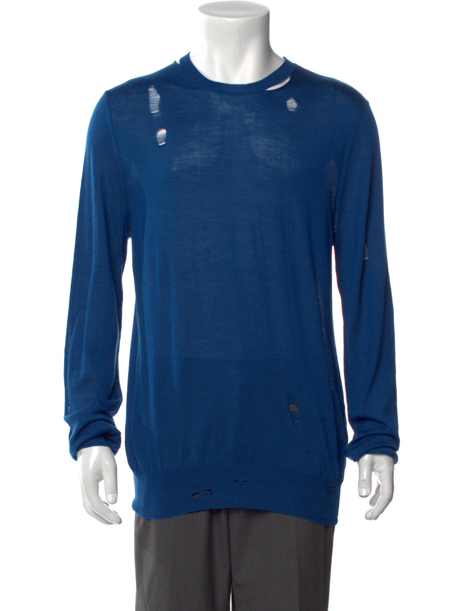 Alexander McQueen Distressed accent sweater