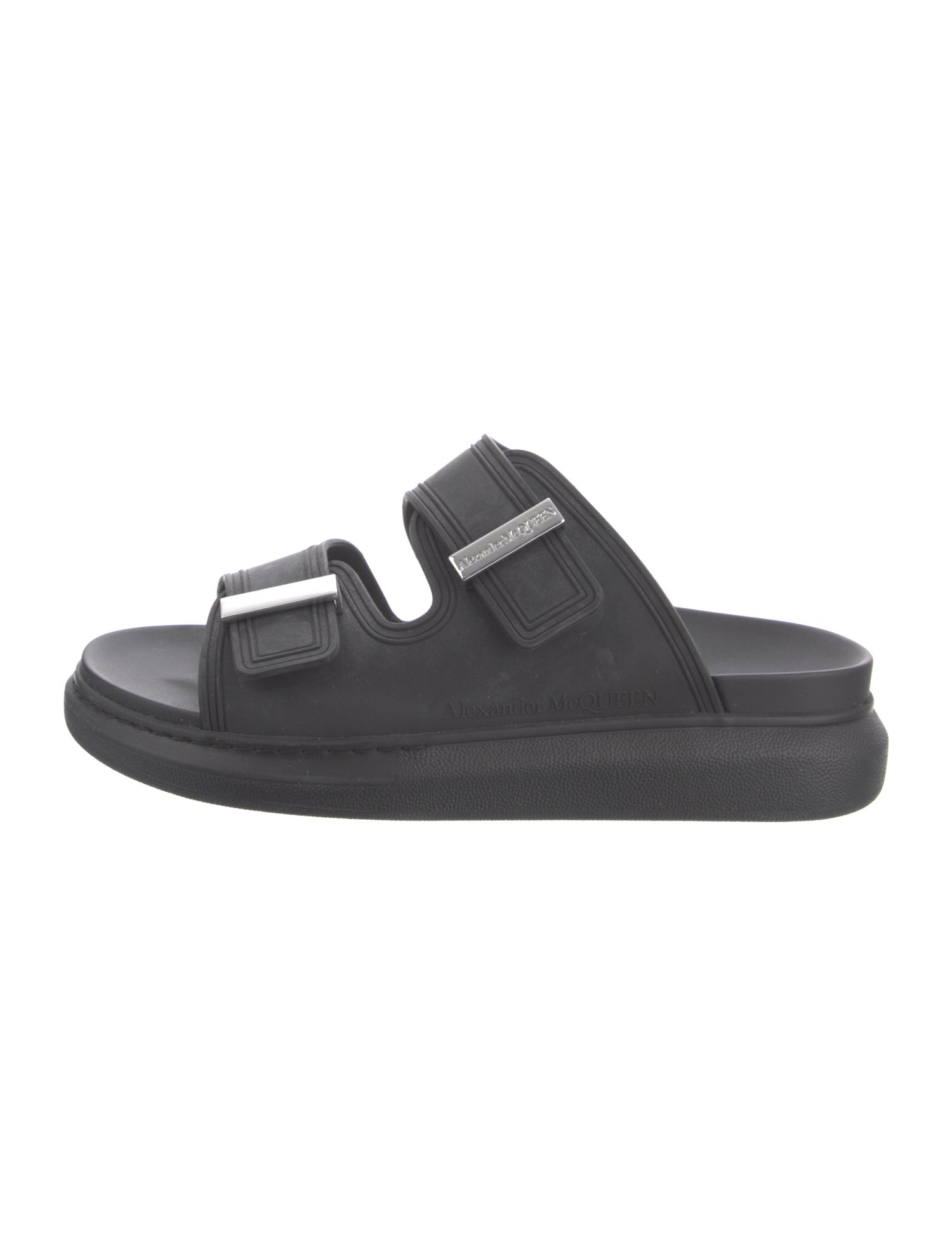 Alexander McQueen Rubber Slingback Sandals