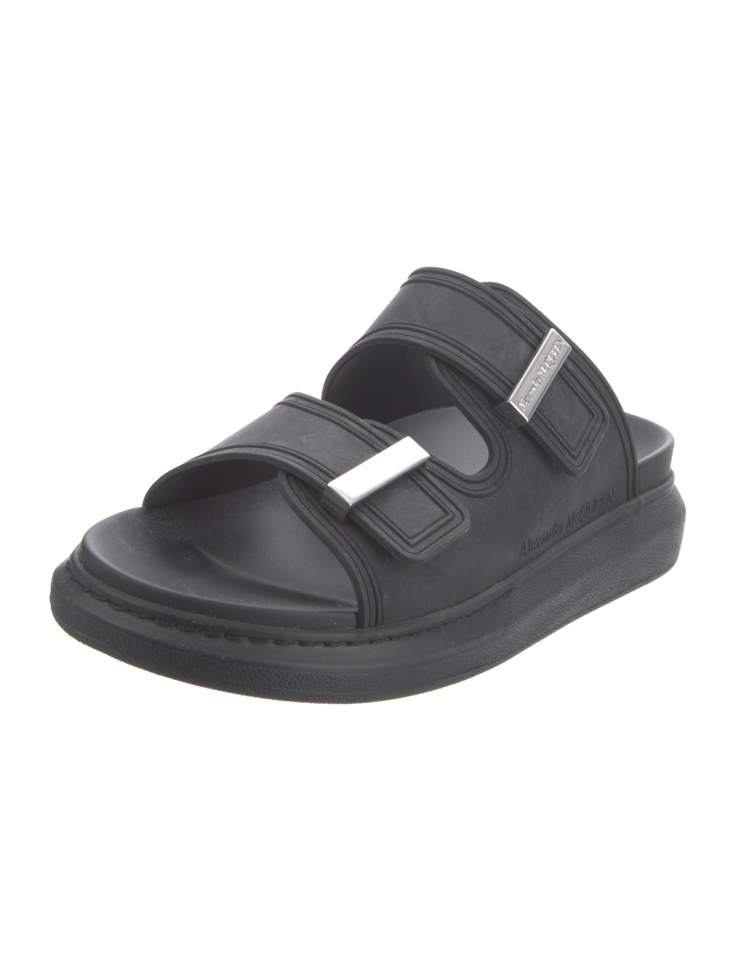 Alexander McQueen Rubber Slingback Sandals
