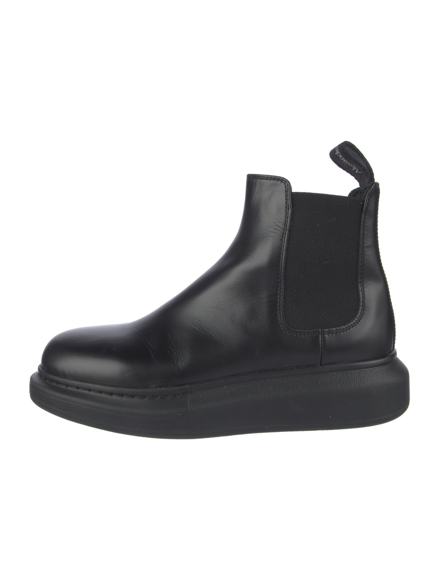 Alexander McQueen Leather Chelsea Boots