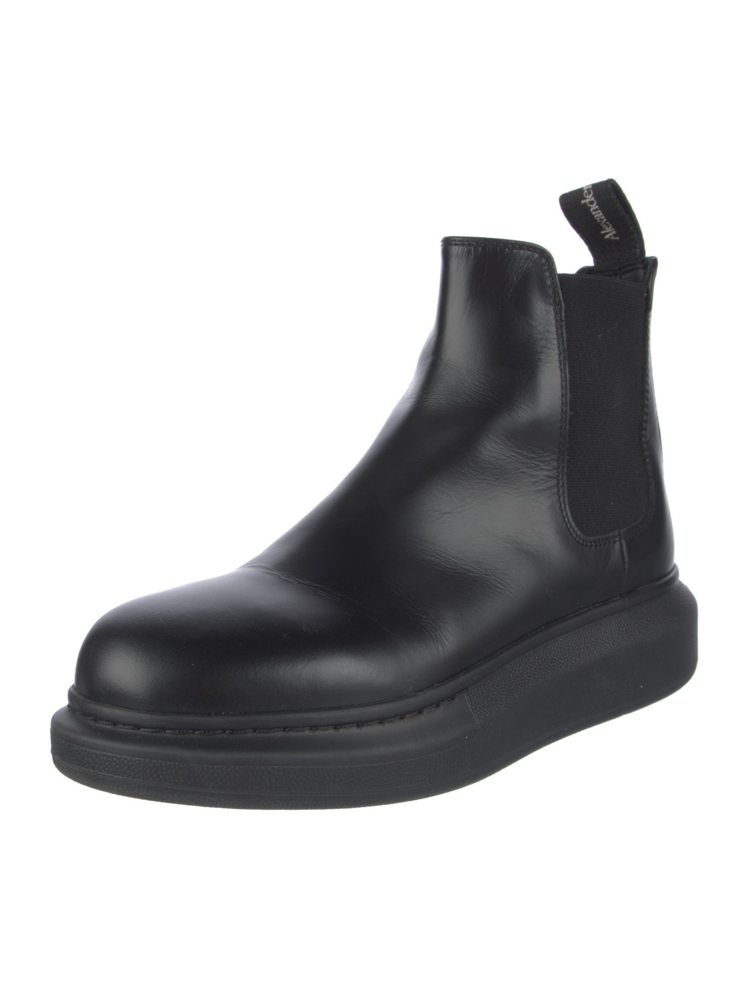 Alexander McQueen Leather Chelsea Boots