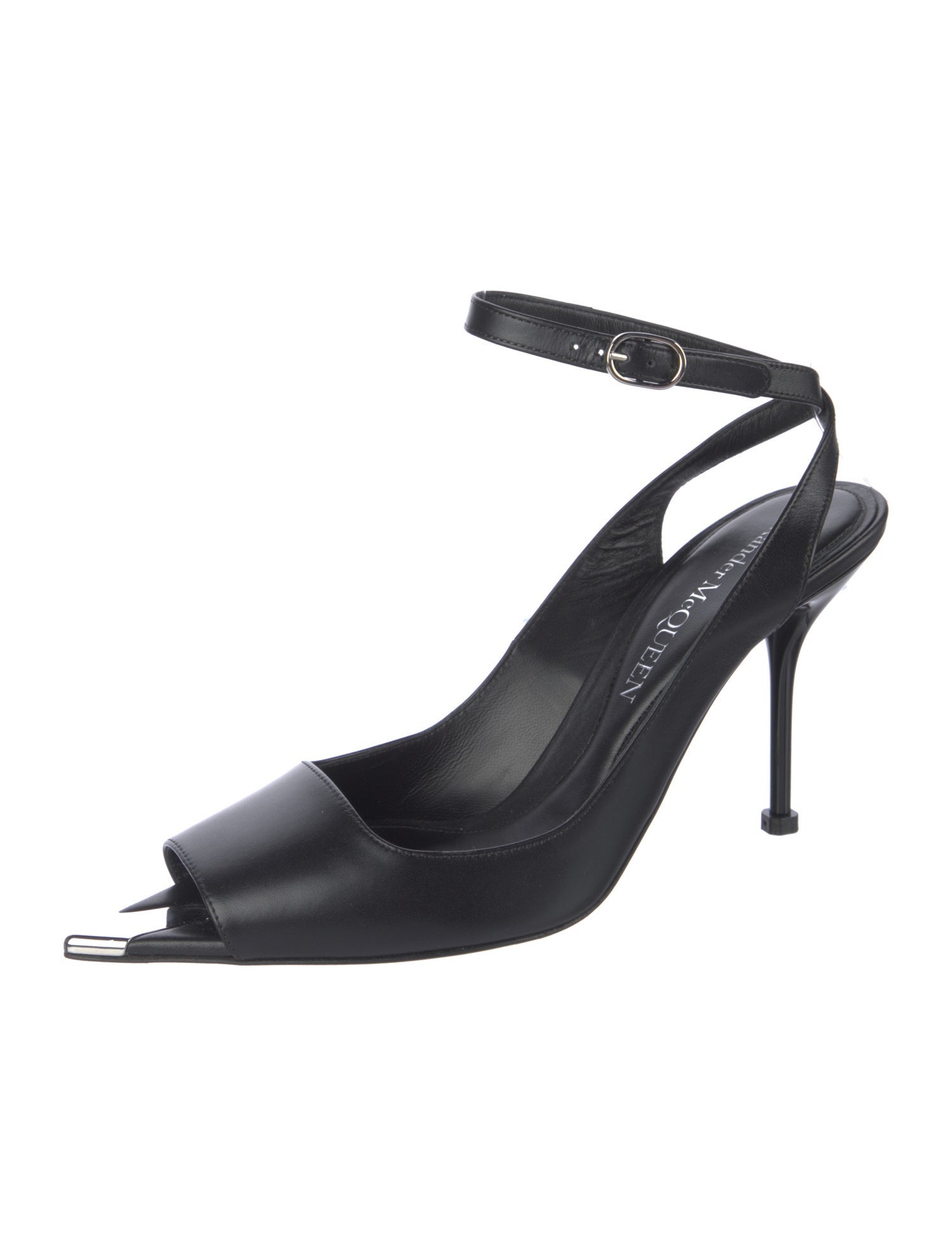 Alexander McQueen Leather Slingback Pumps