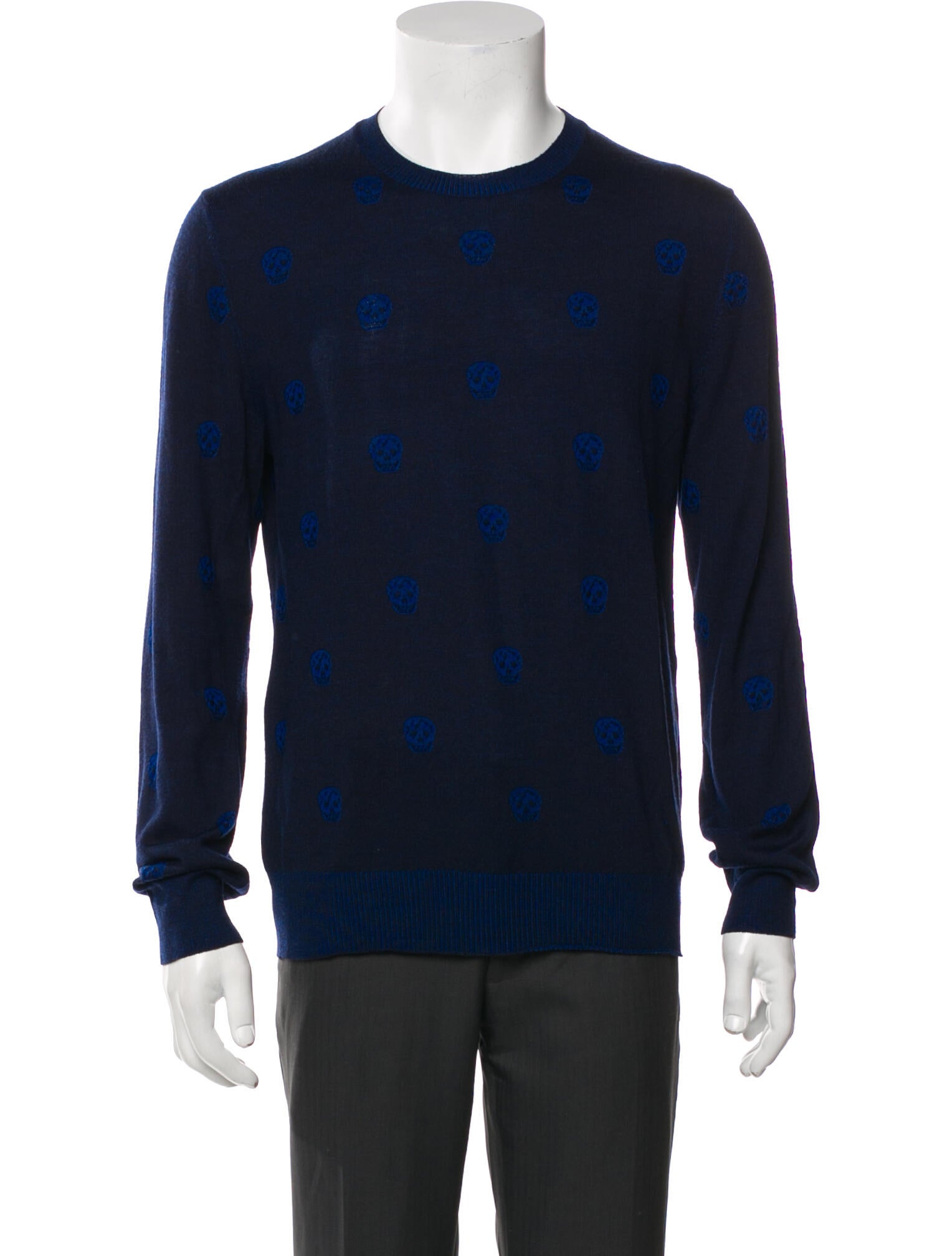 Alexander McQueen Skull Wool Pullover