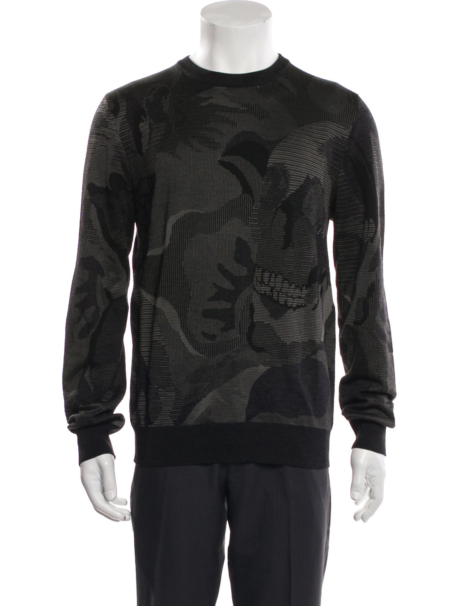Alexander McQueen Wool Printed Pullover