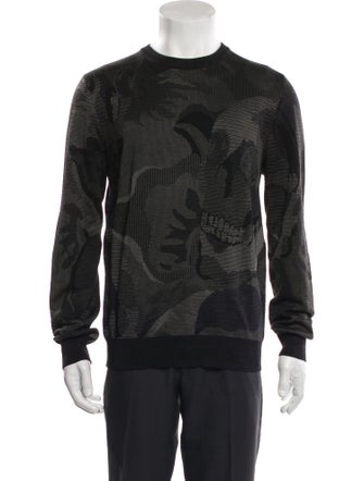 Alexander McQueen Wool Printed Pullover