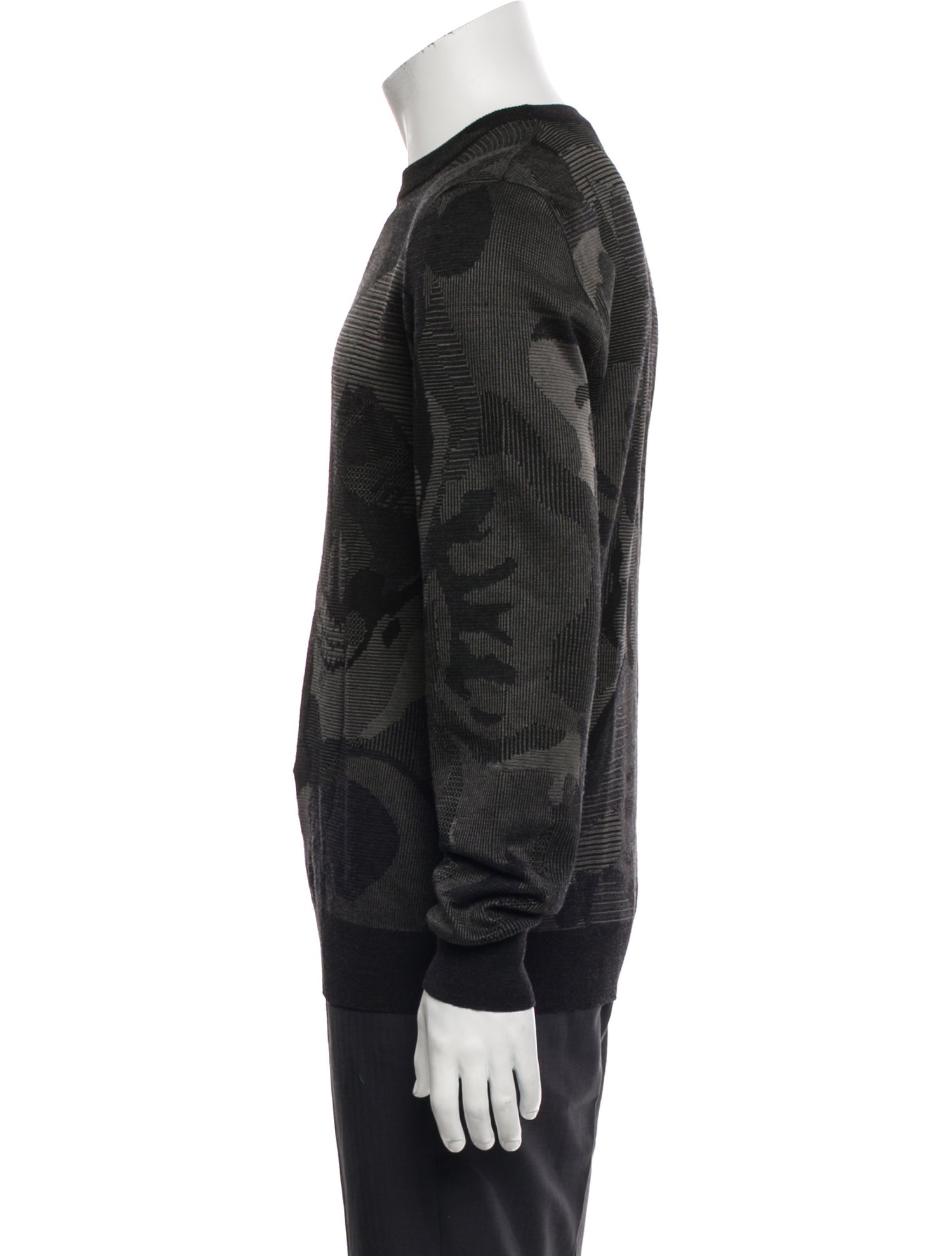 Alexander McQueen Wool Printed Pullover