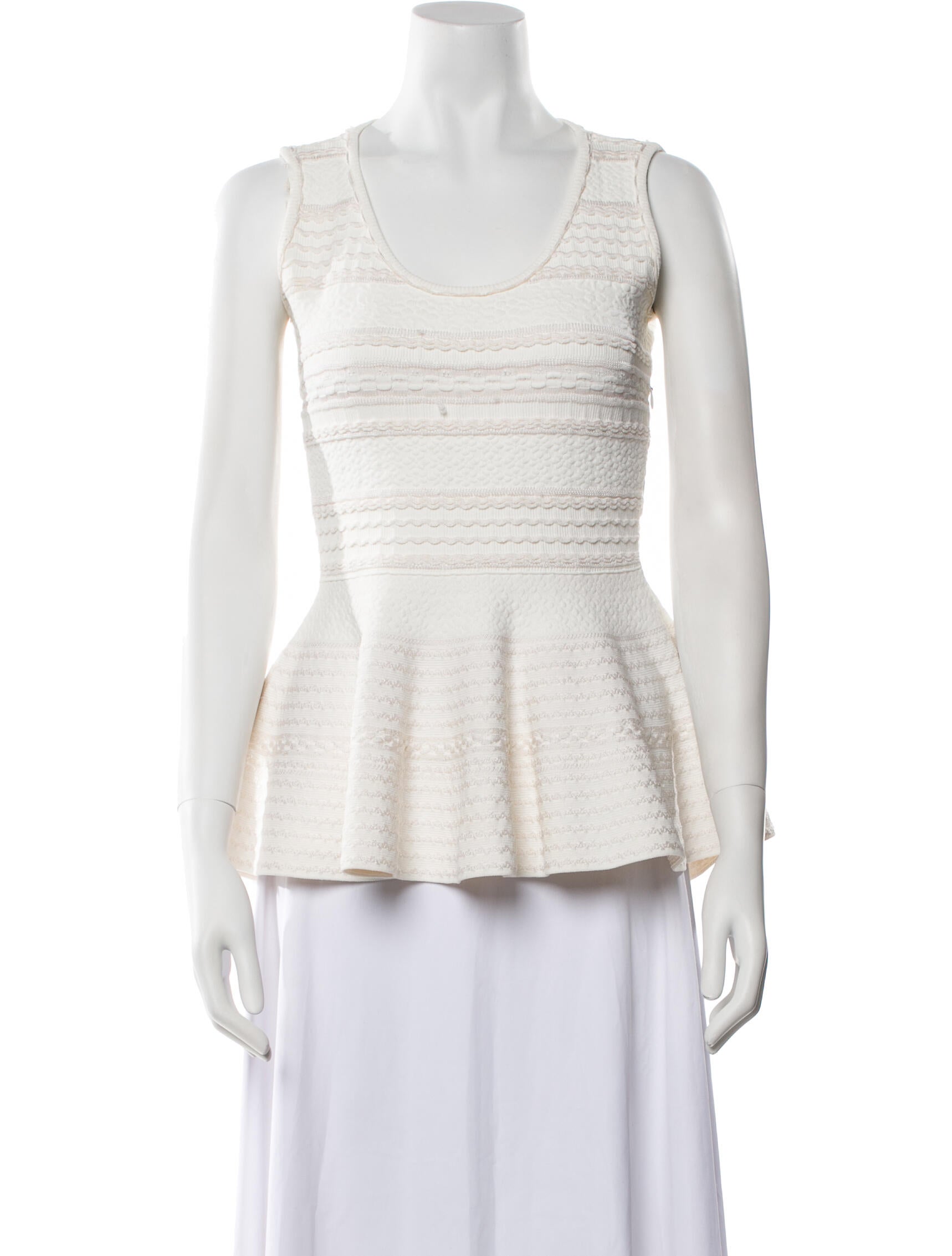 Alexander McQueen Scoop Neck Mini Dress