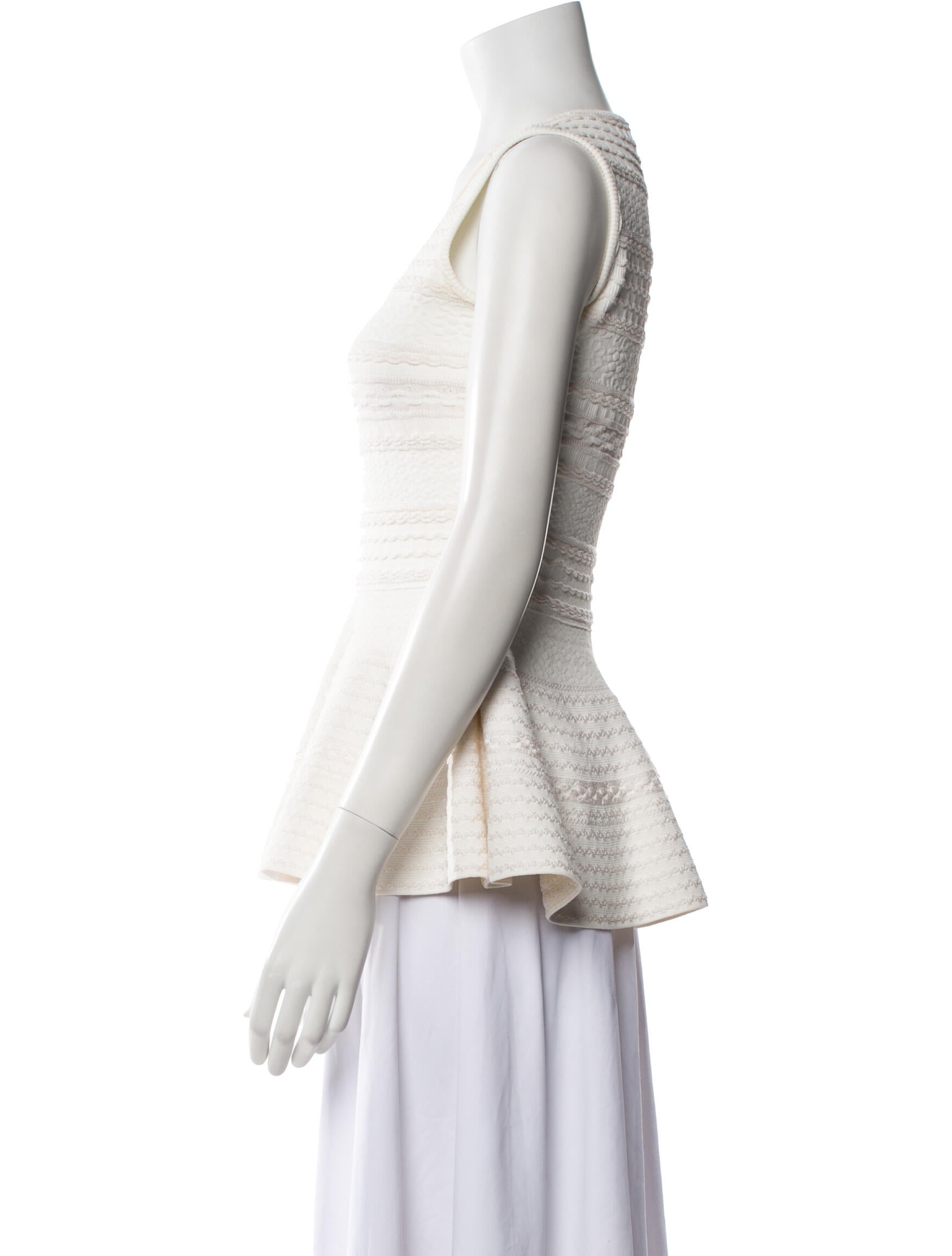 Alexander McQueen Scoop Neck Mini Dress