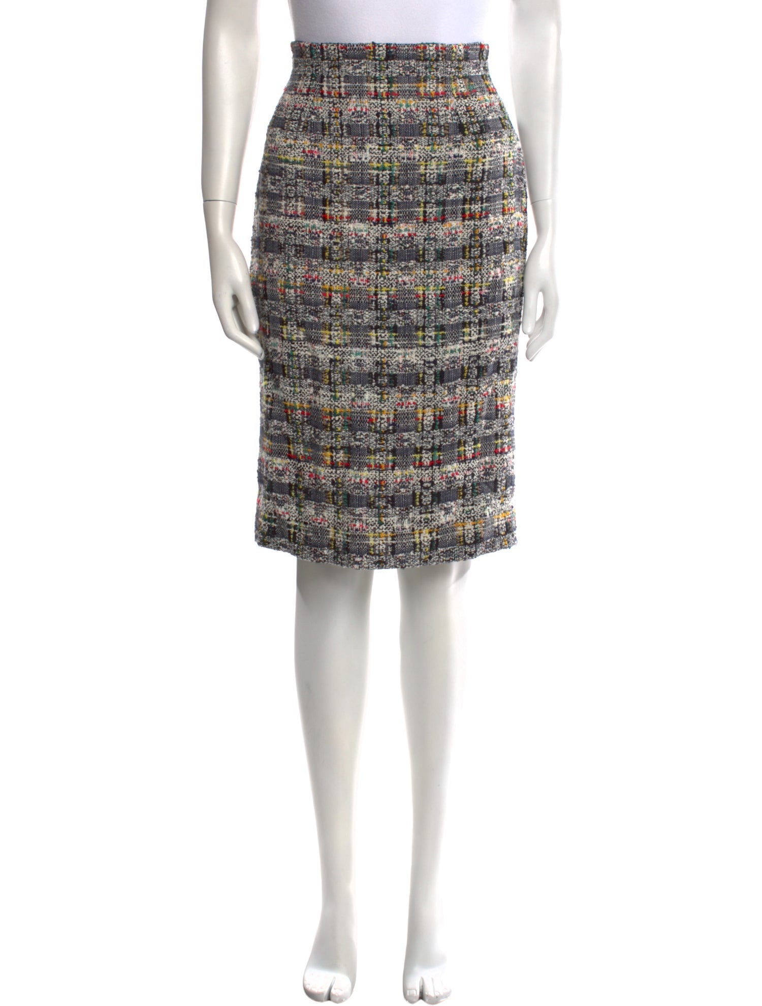 スカート Alexander Mcqueen Pencil Skirt In Tweed ALEXANDER MCQUEEN Bouclé Tweed Slit-Hem Pencil Skirt | endource