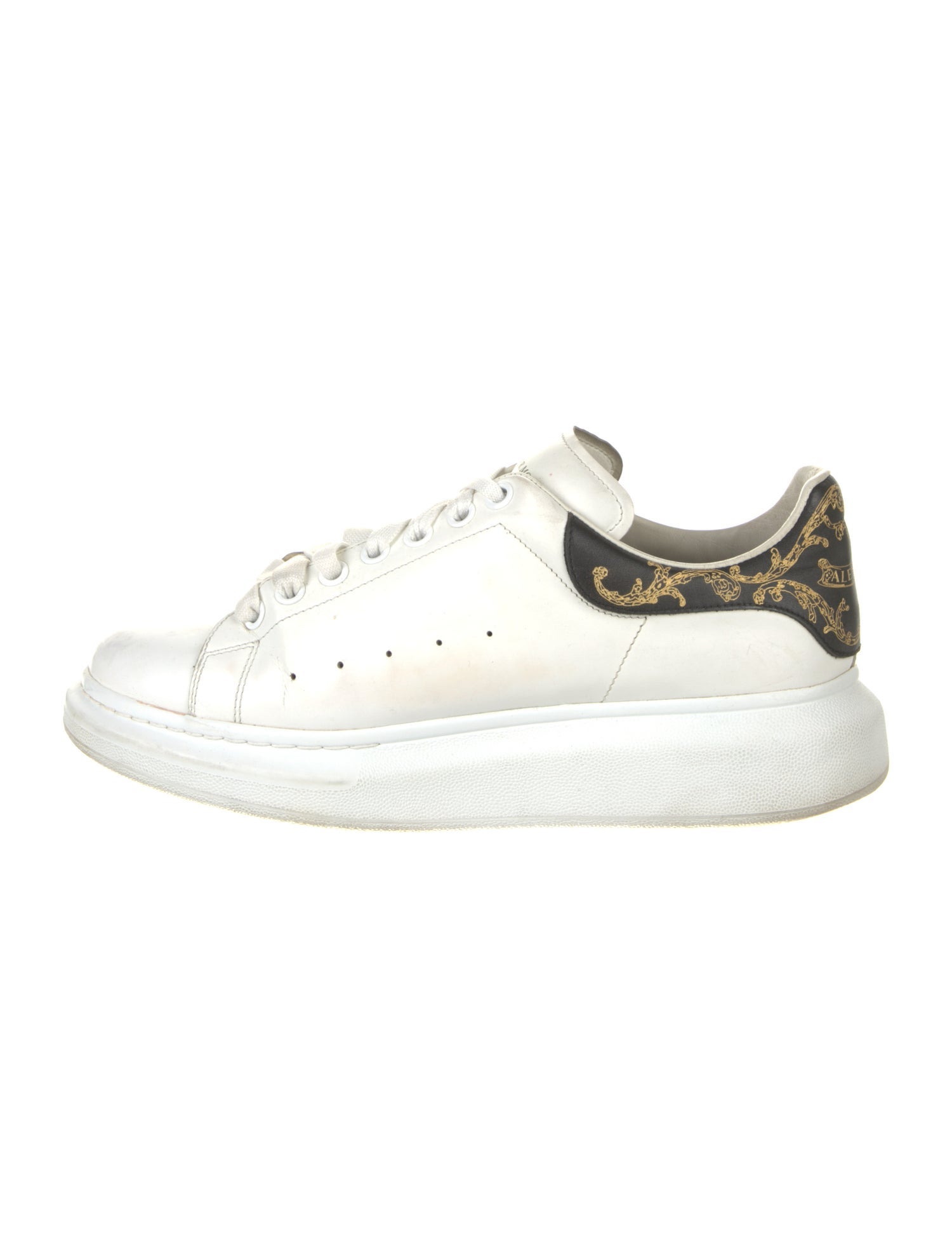 Alexander McQueen Leather Studded Accents Chunky Sneakers