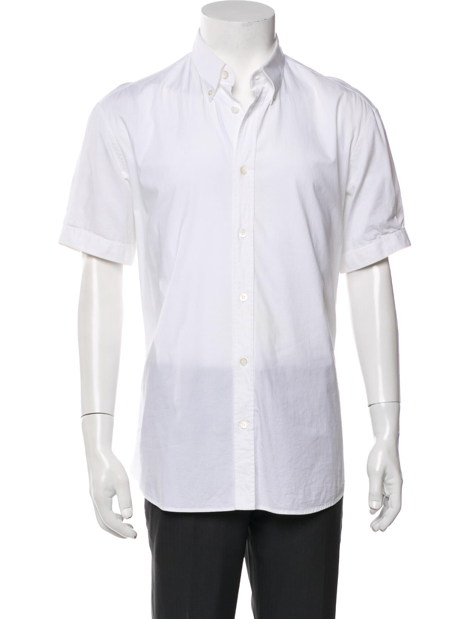 Alexander McQueen Short Sleeve Dress Shirt