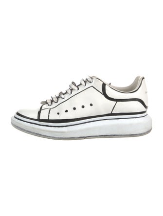 Alexander McQueen Leather Printed Sneakers