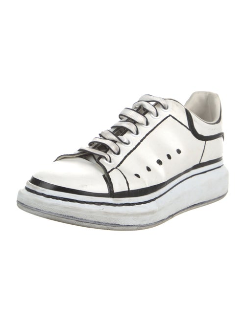 Alexander McQueen Leather Printed Sneakers