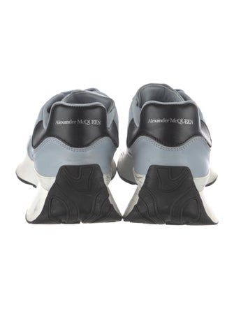 Alexander McQueen Leather Colorblock Pattern Sneakers