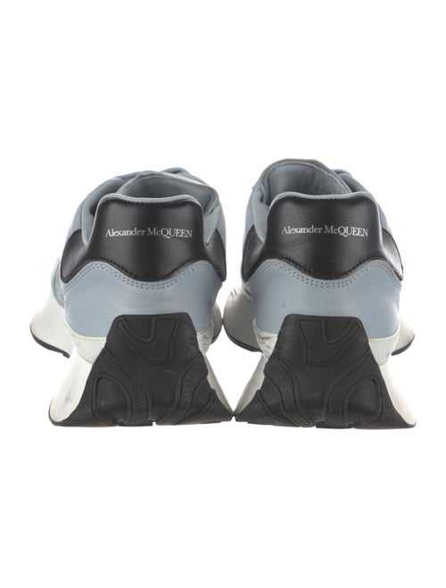 Alexander McQueen Leather Colorblock Pattern Sneakers