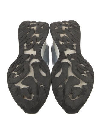 Alexander McQueen Leather Colorblock Pattern Sneakers