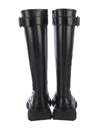 Alexander McQueen Leather Combat Boots