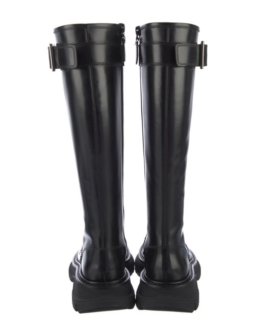 Alexander McQueen Leather Combat Boots