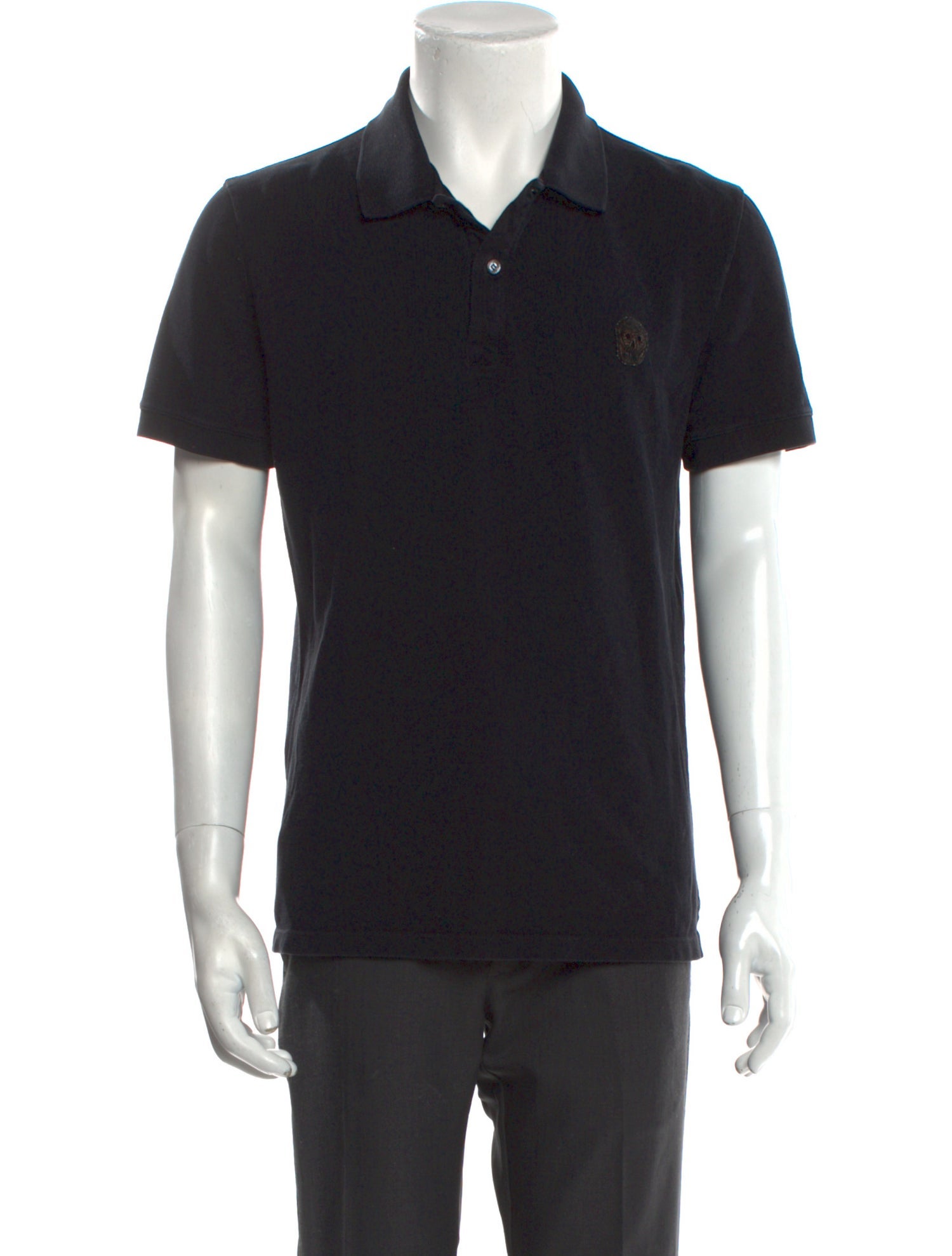 Alexander McQueen Collar Short Sleeve Polo Shirt