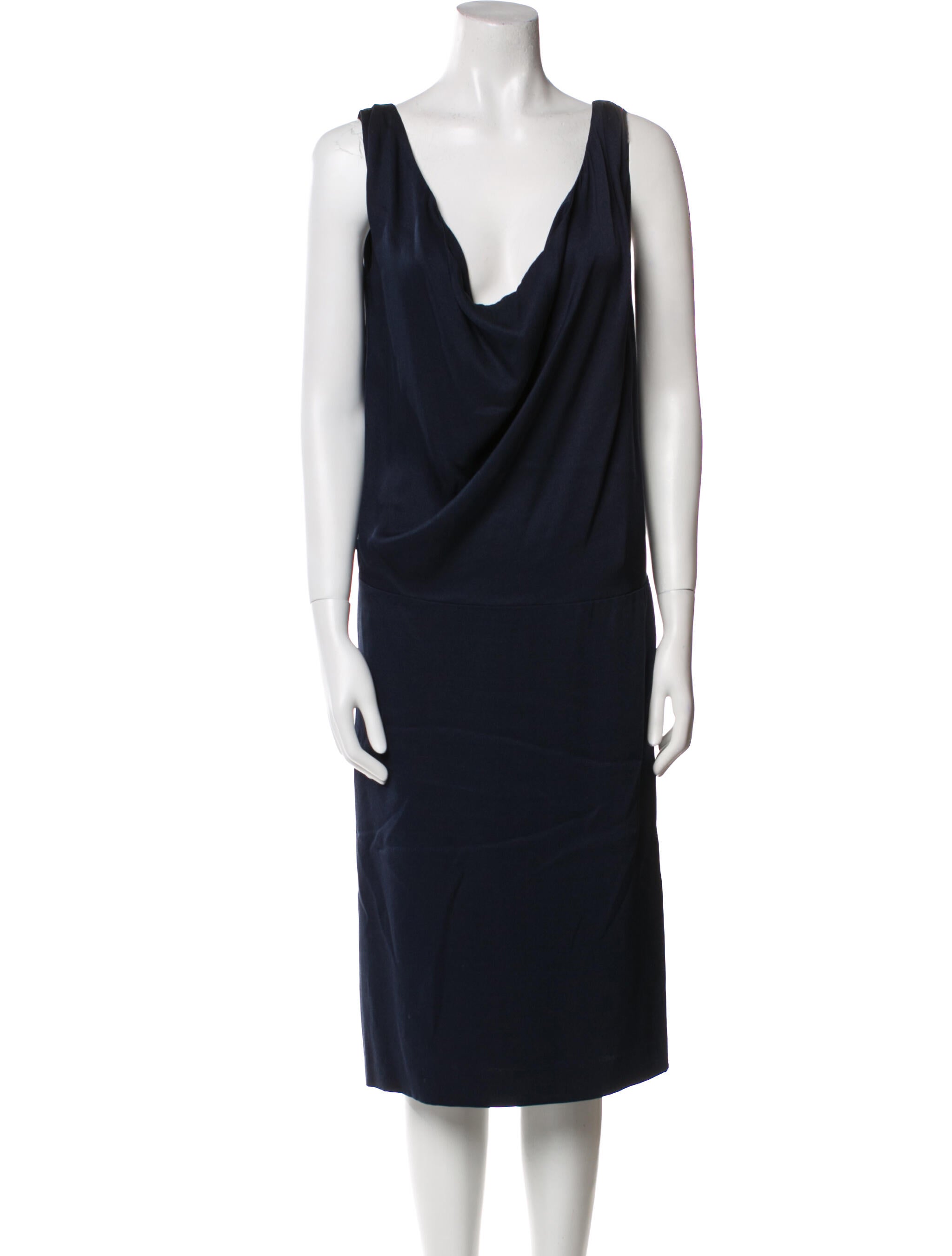 Alexander McQueen Silk Midi Length Dress