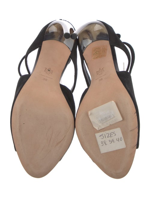 Alexander McQueen Suede Cutout Accent Gladiator Sandals