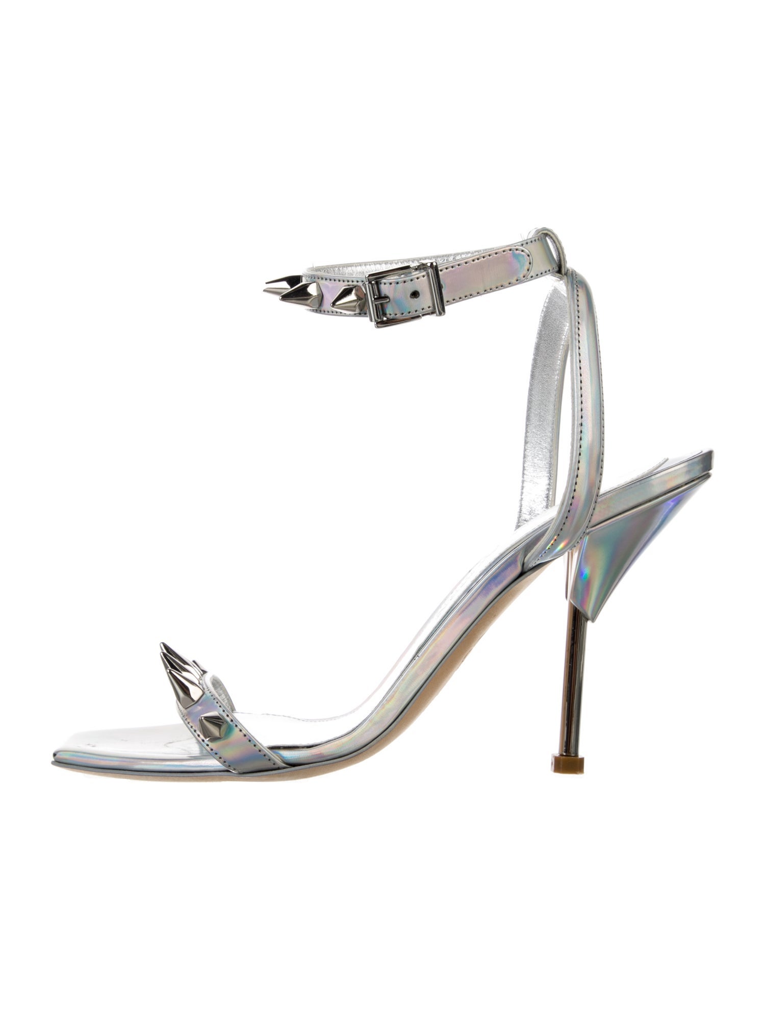 Alexander McQueen Spike Accents Leather Sandals