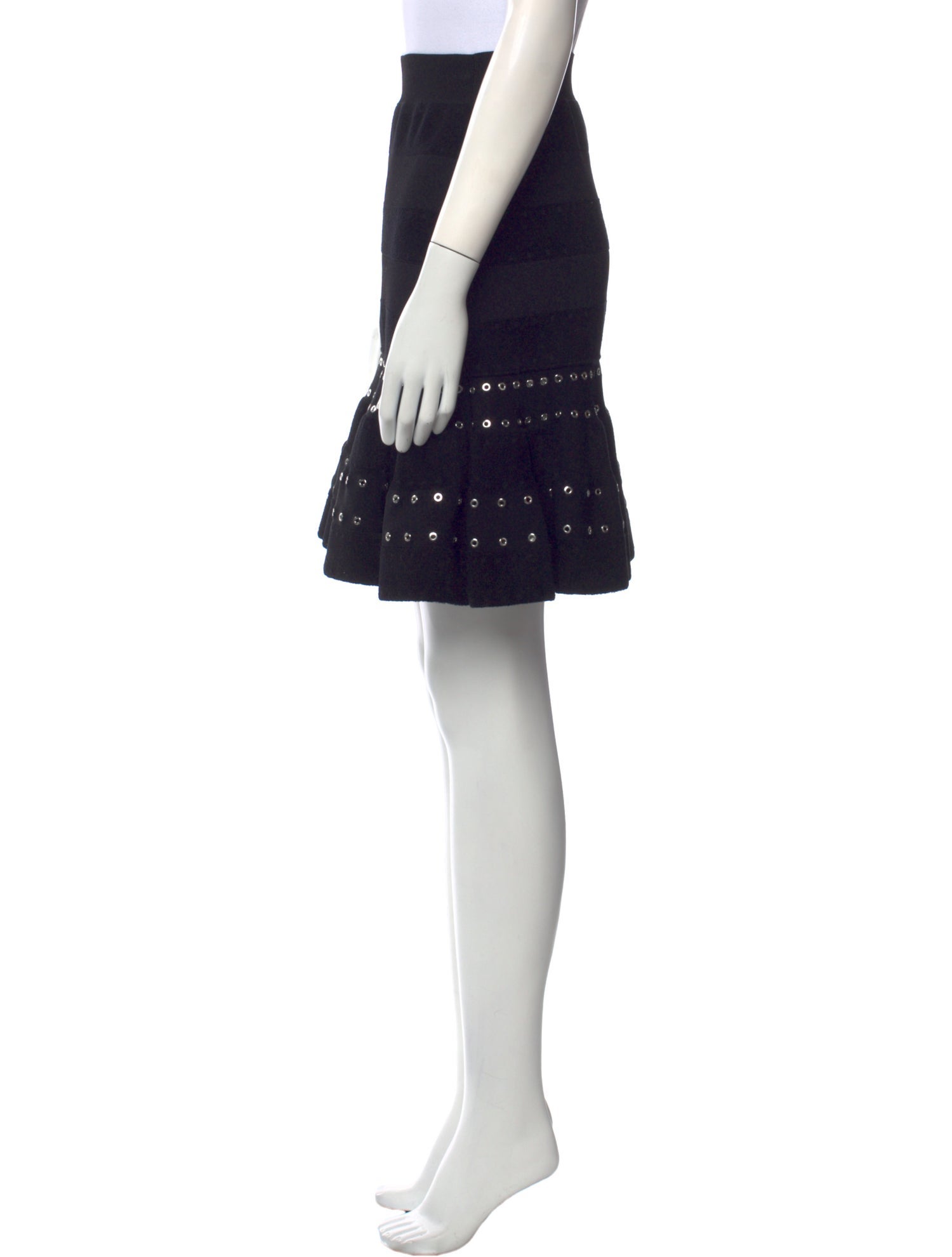 Alexander McQueen Studded Accents Knee-Length Skirt